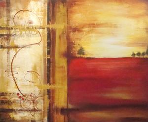 Painter Jean Plout Debuts New Painting-Crimson Mist